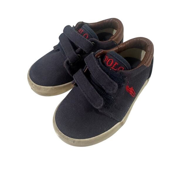 Polo Ralph Lauren Toddler Boy Size 5 Preppy Sneakers - Picture 1 of 6